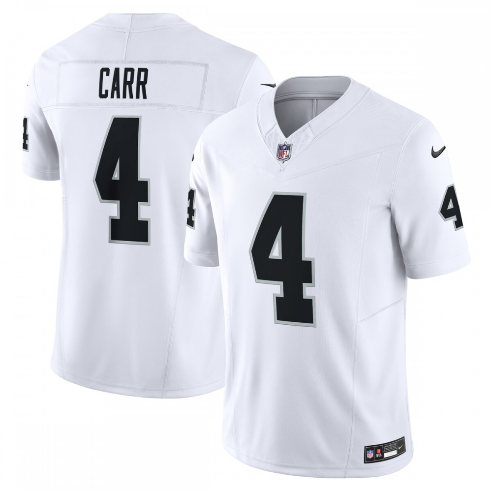 Derek Carr Las Vegas Raiders Nike Vapor F.U.S.E. Limited Jersey - White-GridironStore